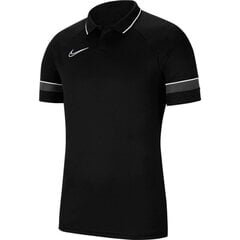 Sporta polo krekls vīriešiem Nike Polo Dry Academy 21 M CW6104 014, melns cena un informācija | Sporta apģērbs vīriešiem | 220.lv