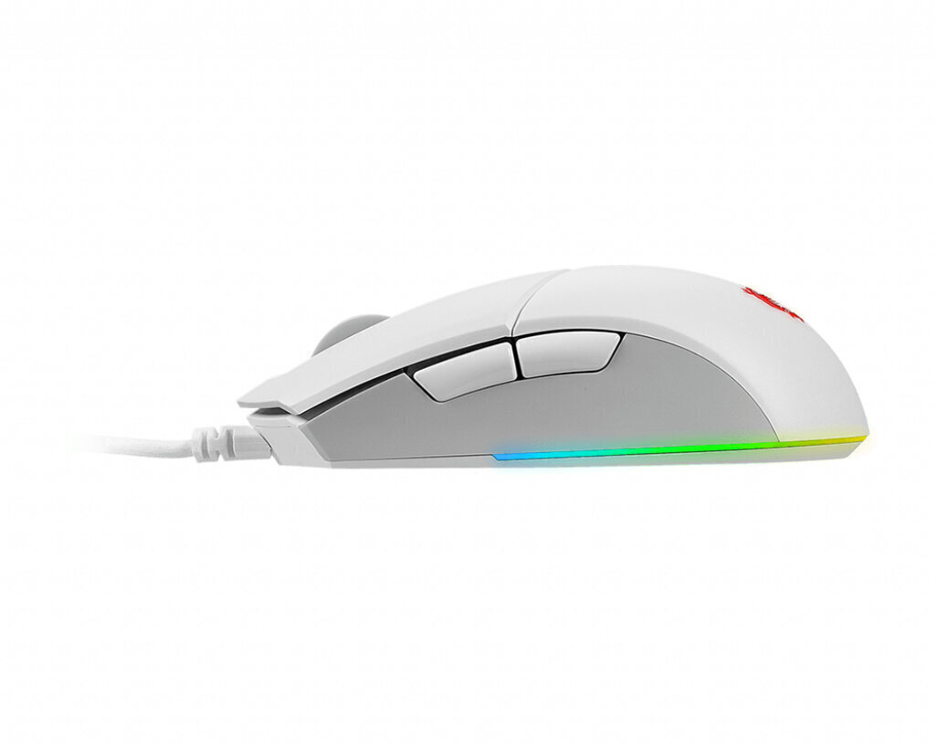 MOUSE USB OPTICAL GAMING/CLUTCH GM11 WHITE MSI цена и информация | Peles | 220.lv