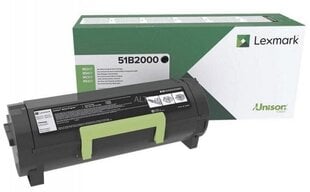 Тонер Lexmark 51B2000  цена и информация | Картриджи для лазерных принтеров | 220.lv