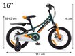 Bērnu velosipēds "Royal Baby Explorer Chipmunk 16", zaļš cena un informācija | Velosipēdi | 220.lv
