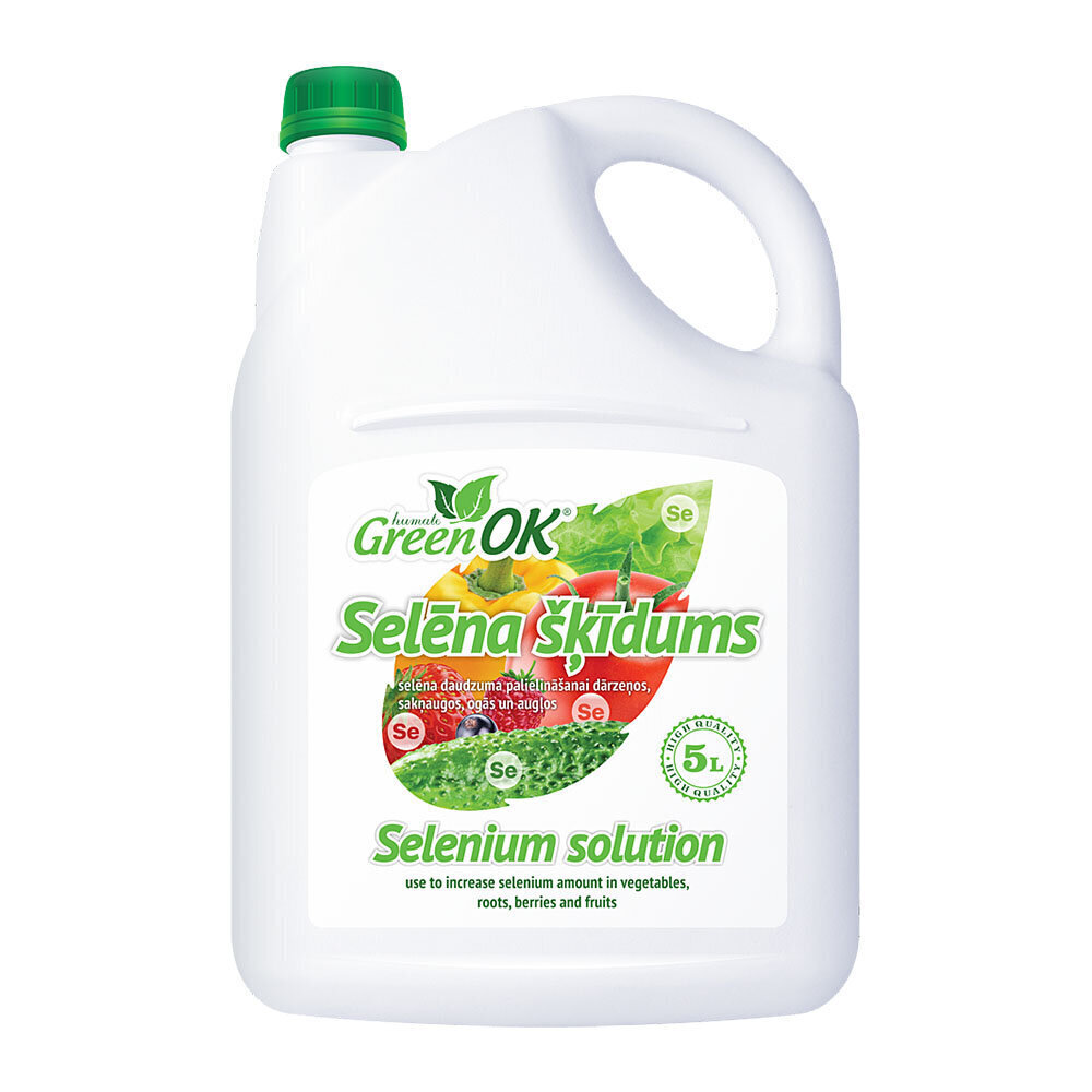 GreenOK Selēna šķīdums 5 L cena un informācija | Šķidrie mēslošanas līdzekļi | 220.lv