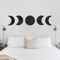 Sienas uzlīmes "Mēness fāzes", Bohēmijas dizains, Skandināvijas dabiska sienu apdare, Ziemeļvalstu stila mēness sienas uzlīme cena un informācija | Dekoratīvās uzlīmes | 220.lv