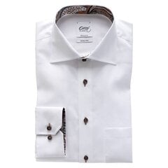 Vīriešu krekls ar kontrastējošu apkakli, balts (Regular), 22OS / VOS0060801 cena un informācija | Vīriešu krekli | 220.lv
