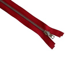 Metāla rāvējslēdzējs, 6 mm, atvērts rāvējslēdzējs, 40-75 cm, sarkans - 50 cena un informācija | Šūšanas piederumi | 220.lv