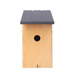Putnu būrītis Vanes, ar pelēku jumtu, 21,5x16x31 cm cena un informācija | Putnu būri un barotavas | 220.lv