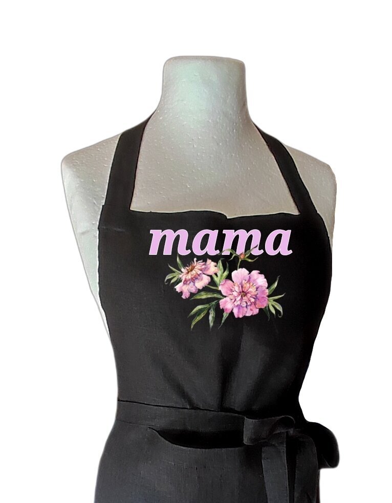 Virtuves priekšauts mammai / dāvana mātes dienai ar personalizētu apdruku cena un informācija | Virtuves dvieļi, cimdi, priekšauti | 220.lv