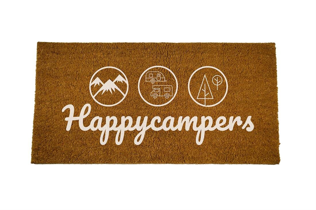 Durvju paklājiņš no kokosšķiedras #happycampers 25 x 50 cm - Haba cena un informācija | Kājslauķi | 220.lv