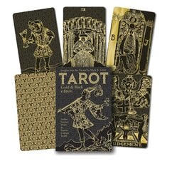 Taro kārtis Tarot Gold Black Edition cena un informācija | Ezotērika | 220.lv