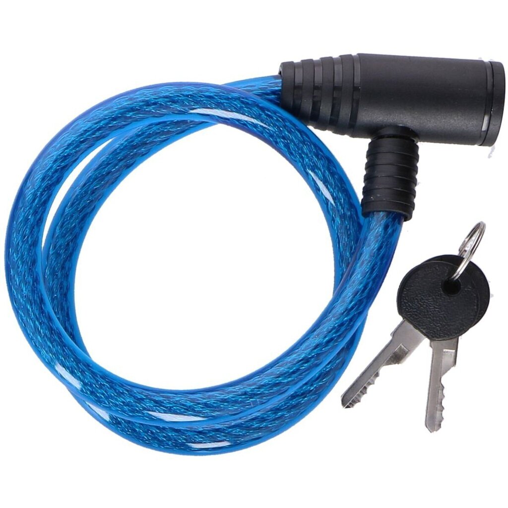 Velosipēdu slēdzene Dunlop, 1.2 x 65 cm, zila cena un informācija | Velo slēdzenes | 220.lv