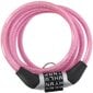 Velosipēda slēdzene ar kodu Dunlop, 0.6 x 120 cm, rozā цена и информация | Velo slēdzenes | 220.lv