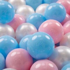 KiddyMoon Играть в пластиковые шарики для малыша 300 штук ∅ 7cm, Светло-голубой/светло-розовый/перламутровый цена и информация | Игрушки для малышей | 220.lv