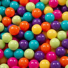 KiddyMoon Играть в пластиковые шарики для малыша 300 штук ∅ 7cm, светло-зелёный/жёлтый/бирюзовый/оранжевый/d.розовый/фиолетовый цена и информация | Игрушки для малышей | 220.lv