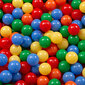 KiddyMoon Spēlēt Bumbiņas Plastmasas Bērniem 300 gab ∅ 6cm, Sertificēts, Ražots ES, Dzeltens/Zaļš/Zils/Sarkans/Oranžs cena un informācija | Rotaļlietas zīdaiņiem | 220.lv