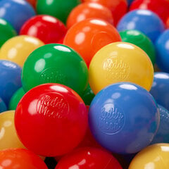 KiddyMoon Spēlēt Bumbiņas Plastmasas Bērniem 300 gab ∅ 6cm, Sertificēts, Ražots ES, Dzeltens/Zaļš/Zils/Sarkans/Oranžs cena un informācija | Rotaļlietas zīdaiņiem | 220.lv