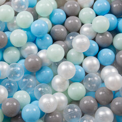 Plastmasas bumbas KiddyMoon, pērļu krāsa, 200 gab. cena un informācija | Rotaļlietas zīdaiņiem | 220.lv