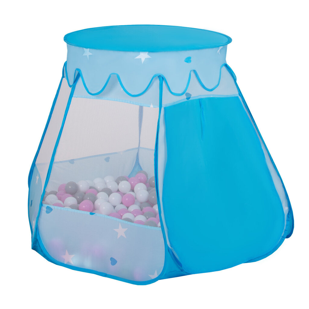 Selonis Telts Pop Up ar plastmasas bumbiņām 105x90cm/200 bumbiņas cena un informācija | Rotaļlietas zīdaiņiem | 220.lv