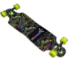 Скейтборд Longboard Neon, чёрный цена и информация | Скейтборды | 220.lv