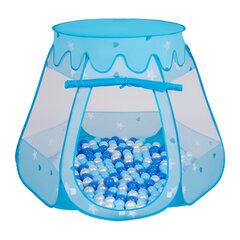 Игровая палатка с пластиковыми шариками Selonis Pop Up, 105x90 см/300 шариков, для детей, голубой: бирюзовый-голубой-жёлтый-прозрачный цвет цена и информация | Игрушки для малышей | 220.lv
