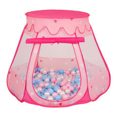 Игровая палатка с пластиковыми шариками Selonis Pop Up, 105x90 см/100 шариков, для детей, голубой: бирюзовый-голубой-жёлтый-прозрачный цвет цена и информация | Игрушки для малышей | 220.lv