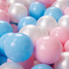 Играть в пластиковые шарики для малыша KiddyMoon 300 штук ∅ 6 см, сертифицированный продукт, произведенный в ЕС, бирюзовый цена и информация | Игрушки для малышей | 220.lv