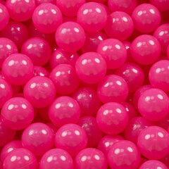 Мячики в бассейн KiddyMoon, для малыша, 100 штук ∅ 7 см, сертифицированный продукт, произведенный в ЕС, темно-розовый цвет цена и информация | Игрушки для малышей | 220.lv