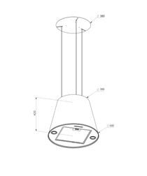 Allenzi CONE WHITE цена и информация | Tvaika nosūcēji | 220.lv