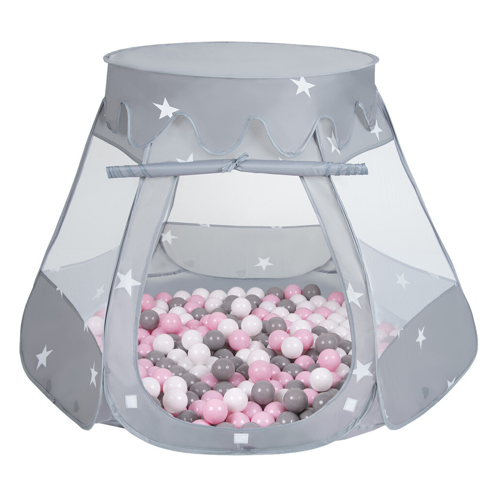 Selonis telts Pop Up ar plastmasas bumbiņām 105x90cm/300 bumbiņas цена и информация | Rotaļlietas zīdaiņiem | 220.lv