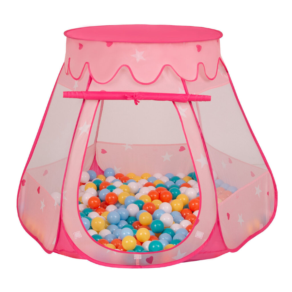 Selonis telts Pop Up ar plastmasas bumbiņām 105x90cm/100 bumbiņas цена и информация | Rotaļlietas zīdaiņiem | 220.lv