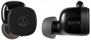 Audio Technica ATH-SQ1TW Truly Wireless In-Ear Black cena un informācija | Austiņas | 220.lv