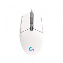 Pele Logitech G203 Lightsync, White cena un informācija | Peles | 220.lv