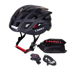 Умный велосипедный шлем Livall BH60SE Neo BT/LED/SOS 55-61 см, черный цена и информация | Шлемы | 220.lv