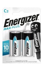 Батарейки Energizer Max Plus C 1400 LR14 1.5V B2 Alkaline цена и информация | Батарейки | 220.lv