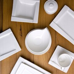 Набор посуды для ужина и кофе Ambition Kubiko, 97 частей, белый цена и информация | Посуда, тарелки, обеденные сервизы | 220.lv