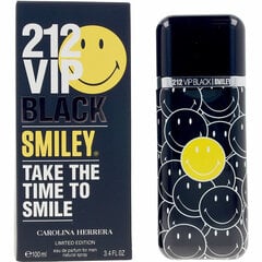 Vīriešu smaržas, Carolina Herrera 212 VIP Black Smiley EDP (100 ml) cena un informācija | Vīriešu smaržas | 220.lv