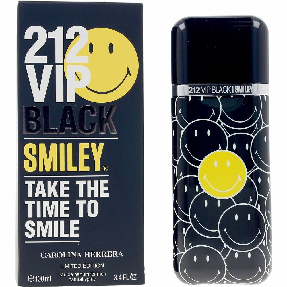 Vīriešu smaržas, Carolina Herrera 212 VIP Black Smiley EDP (100 ml) cena un informācija | Vīriešu smaržas | 220.lv