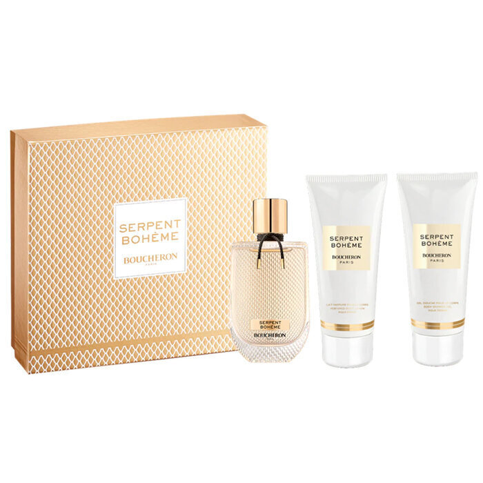 Komplekts Boucheron Serpent Bohème sievietēm: parfimērijas ūdens EDP, 90 ml + dušas gels, 100 ml + ķermeņa losjons, 100 ml cena un informācija | Sieviešu smaržas | 220.lv