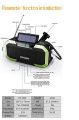 Портативная аварийная радиостанция с блоком питания AM FM 5000 мАч цена и информация | Рации | 220.lv