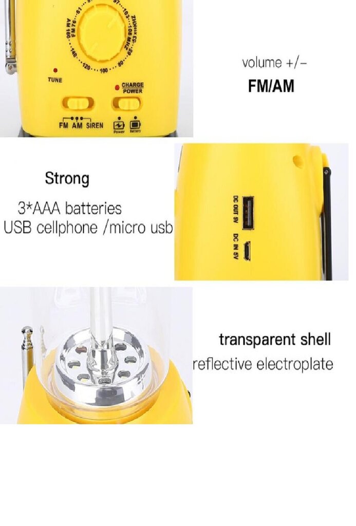 Solar Dynamo daudzfunkcionāls FM radio cena un informācija | Rācijas | 220.lv