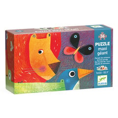 Gigantiskā puzle - Dzīvnieku parāde (36 gab.), DJECO DJ07171 cena un informācija | Puzles, 3D puzles | 220.lv