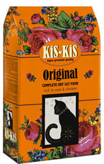 KiS-KiS Original 7,5kg Pilnvērtīga barība pieaugušiem kaķiem ar teļa gaļu, vistu un siļķi cena un informācija | Sausā barība kaķiem | 220.lv