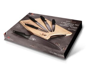 Набор из 5 кухонных ножей с разделочной доской цена и информация | Ножи и аксессуары для них | 220.lv