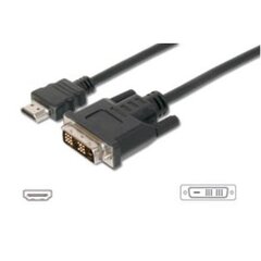 Digitus AK 639, HDMI/DVI-D, 2 m cena un informācija | Kabeļi un vadi | 220.lv