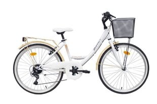 Pilsētas velosipēds Bottari Parma 24", balts cena un informācija | Velosipēdi | 220.lv