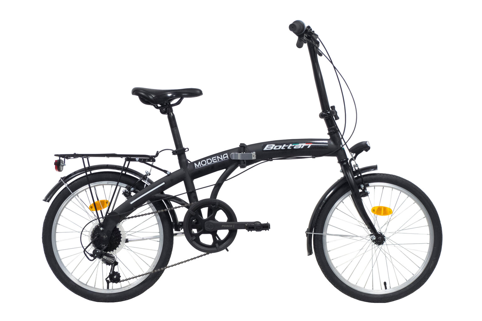 Saliekams velosipēds Bottari Modena 20", melns цена и информация | Velosipēdi | 220.lv