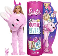 Lelles mīksto zaķīšu pārsteiguma komplekts Barbie Cutie Reveal, Sērija 1 cena un informācija | Barbie Rotaļlietas, bērnu preces | 220.lv