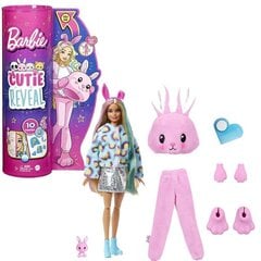 Lelles mīksto zaķīšu pārsteiguma komplekts Barbie Cutie Reveal, Sērija 1 cena un informācija | Rotaļlietas meitenēm | 220.lv