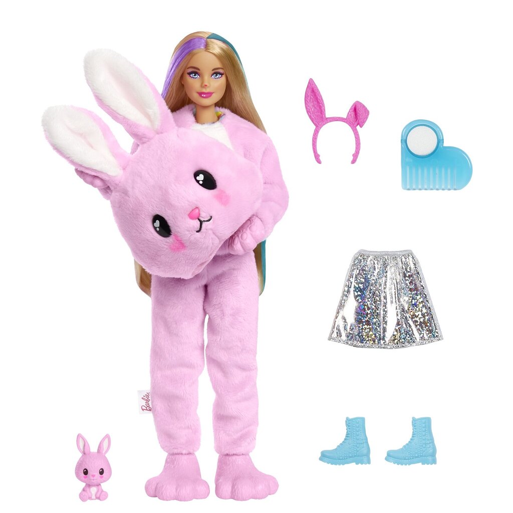 Lelles mīksto zaķīšu pārsteiguma komplekts Barbie Cutie Reveal, Sērija 1 цена и информация | Rotaļlietas meitenēm | 220.lv