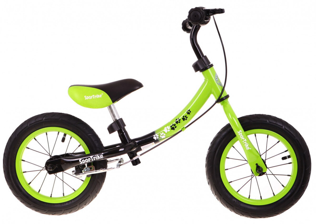 Līdzsvara velosipēds, Boomerang, 10-12", zaļš цена и информация | Balansa velosipēdi | 220.lv