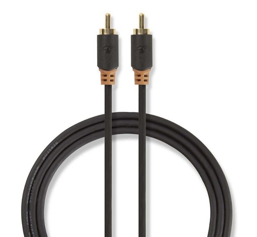 Audio kabelis RCA M - RCA M, 2m cena un informācija | Kabeļi un vadi | 220.lv