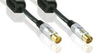 Profigold antenas kabelis PGV8925 Coax M- Coax F 5m cena un informācija | Kabeļi un vadi | 220.lv